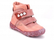 208-307,46,236,19 Тотто (Totto), ботинки демисезонние детские профилактические, байка, кожа, розовый, красный в Якутске