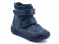 127-3,13 Тотто (Totto), ботинки демисезонные утепленные, байка, синий, кожа в Якутске