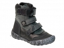 210-21,1,52Б Тотто (Totto), ботинки демисезонные утепленные, байка, черный, кожа, нубук. в Якутске