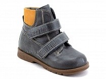 126(2)-41,64 Тотто (Totto), ботинки демисезонные утепленные, байка, серый, светло-коричневый, кожа в Якутске