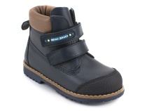 505-MSС (23-25)  Минишуз (Minishoes), ботинки ортопедические профилактические, демисезонные неутепленные, кожа, темно-синий в Якутске