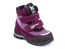 5008-15 (21-25) Кидмен (Kidmen), ботинки ортопедические профилактические, демисезонные утепленные, мембрана, нубук, байка, фиолетовый 