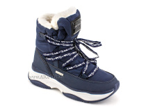 А45-157 Сурсил (Sursil-Ortho), ботинки детские зимние ортопедические профилактические, натуральныя шерсть, искуственная кожа, мембрана, темно-синий в Якутске
