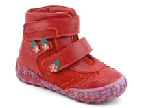 238-196,186 Тотто (Totto), ботинки демисезонные утепленные, байка,  кожа,нубук,  красный, в Якутске