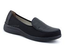 84-122-22-402/30 Рикосс (Ricoss) туфли для взрослых, текстиль, кожа, черный, полнота 9 в Якутске