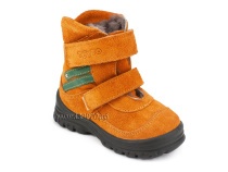 203-85,044 Тотто (Totto), ботинки зимние, оранжевый, зеленый, натуральный мех, замша. в Якутске