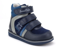 23-251  Сурсил (Sursil-Ortho), ботинки неутепленные с высоким берцем, кожа , нубук, синий, голубой в Якутске