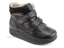 141606W Сурсил-Орто (Sursil-Ortho), ботинки для взрослых, ригидная подошва, диабетическая подкладка, кожа, нубук, черный, полнота 11 в Якутске