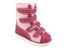 23-220 Сурсил-Орто (Sursil-Ortho), ботинки демисезонные детские ортопедические  с тутором, кожа, розовый в Якутске