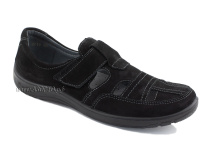 51319-1 ШагоВита (Shagovita), туфли детские ортопедические профилактические, нубук, черный в Якутске