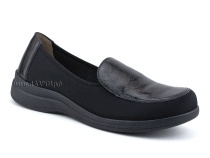 84-52Т-22-402/30 Рикосс (Ricoss) туфли для взрослых, кожа, лак, текстиль, черный, полнота 9 в Якутске
