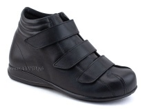 5008-01  Плюмекс (Plumex), ботинки для взрослых демисезонные утепленные, кожа, черный, полнота 10. в Якутске